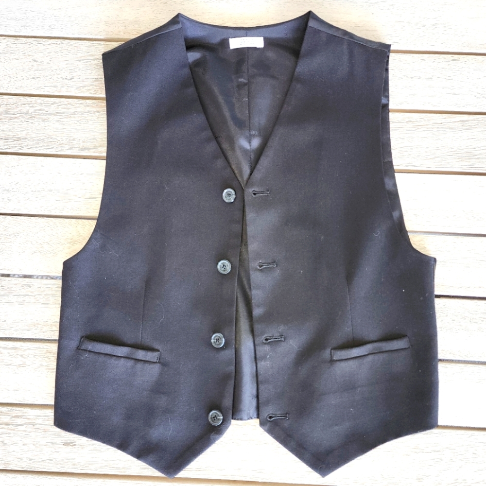 CALVIN KLEIN | Boys Black Vest | SZ M 10-12